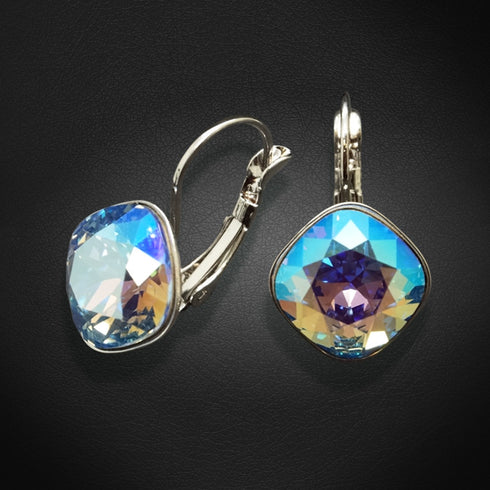 Auskari "Apžilbinošs Mirdzums IV R (Light Sapphire Shimmer)" ar Swarovski™ kristāliem